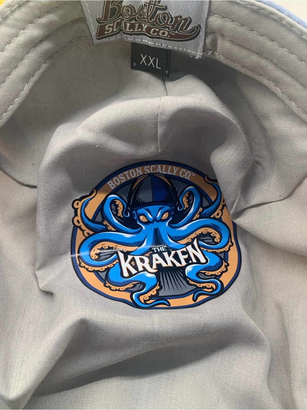 Boston Scally The Kraken Patchwork Derby Cap Hat Size XXL - Picture 5 of 5